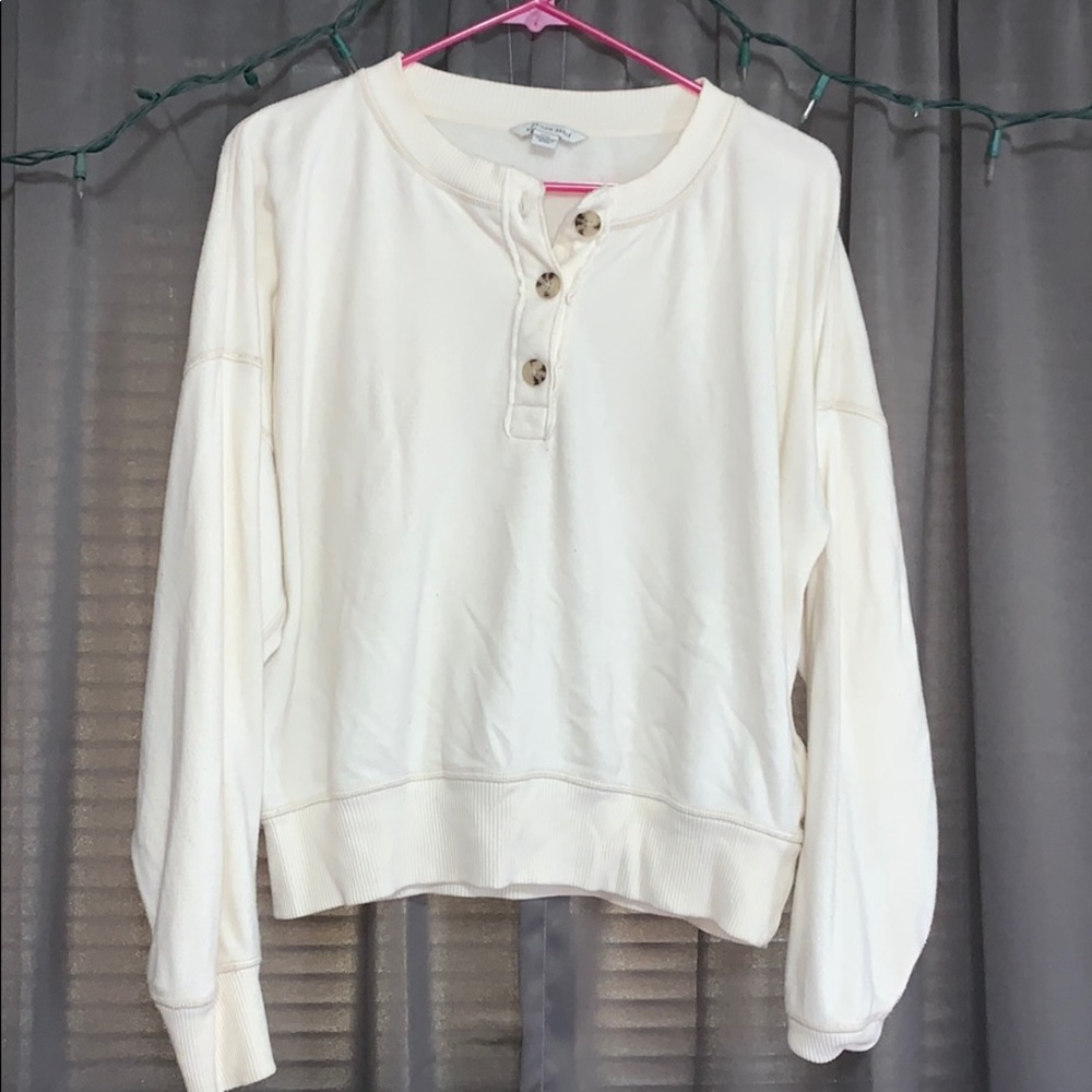 American Eagle 1/4 Button Up Sweater